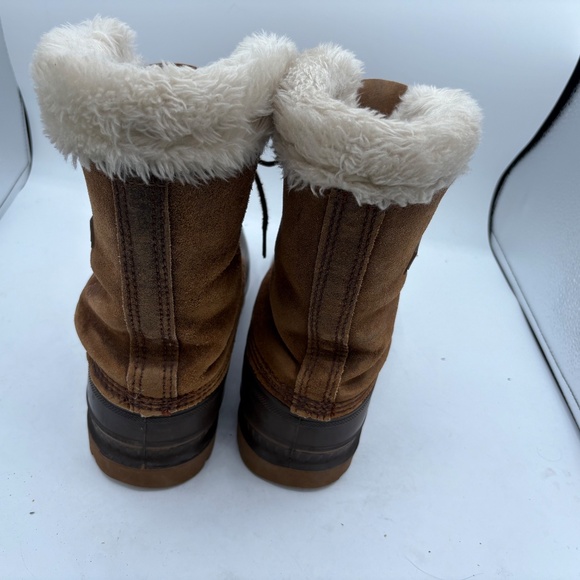 Sorel Kaufman Crusader Boots US 10 Brown Leather Steel Shank Wool Lined Snow - Picture 7 of 15